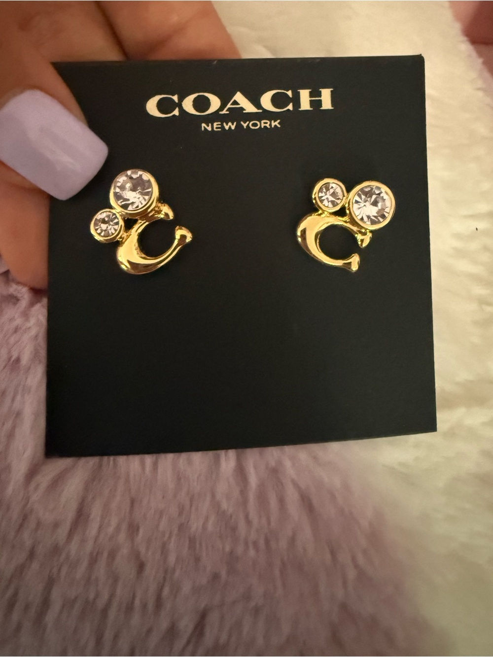 COACH C Logo Earrings